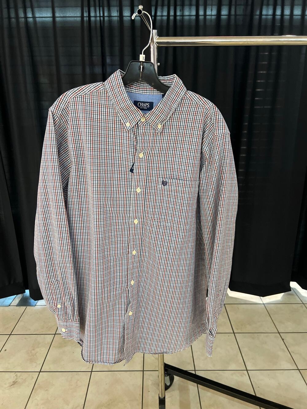 Chaps Button Up Dress Shirt Sz XL